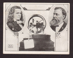 Elias Howe Isaac M Singer Sewing Machine Inventors 1926 News Card ...