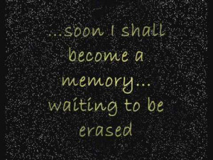 And now, I'm alone. Friends are now my hope. Waiting. Sad. Try. to. be ...