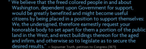 We believe that the freed colored people in and about Washington ...