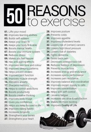 50 reasons to exercise