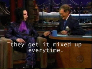 funny Marilyn Manson david letterman