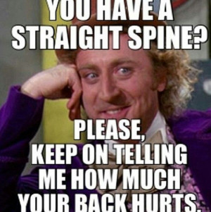 This is so true though #scoliosis