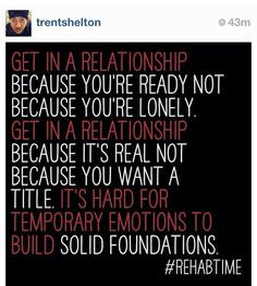 learned this the hard way. Trent Shelton is so real. #RehabTime More