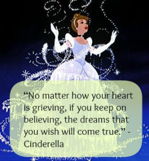 ... on believing, the dreams that you wish will come true.