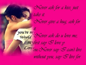 Happy Hug Day 2014 HD Sms Quote Wallpapers Download