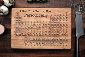 Periodic Table Cutting Board, Science Art, Geeky Graduation Gift ...