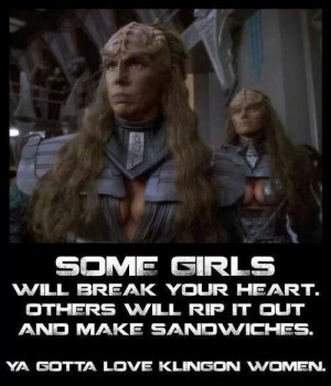 Klingon women do it better!