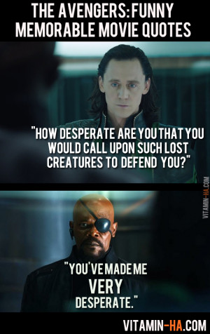 THE AVENGERS (2012): Funny and Memorable Quotes