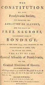 ... Pennsylvania Society for Promoting the Abolition of Slavery title page