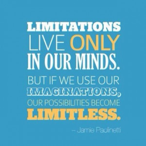 Limitations quote. Shared by Jason David Frank