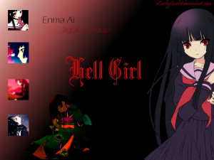 Hell Girl Wallpaper:地獄少女の壁紙。