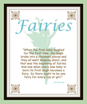 Fairy Silhouette Peter Pan Quote Print Wall art 8 x 10 fairy FREE ...