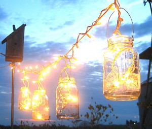 Another idea… Mason jars for Lanterns.