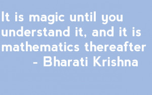 Quotable maths: Krishna
