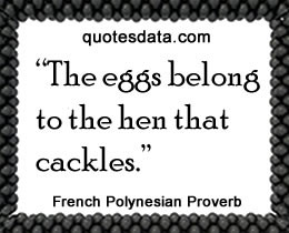 Picture Popular French Polynesian proverbs >>More....