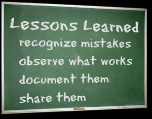 6WS - Lessons that I learnt this week