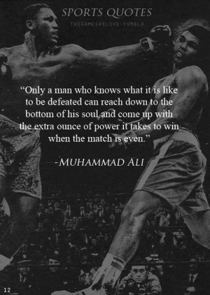 Wise words from Muhammad Ali