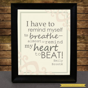 Wuthering Heights Literature Art Quote Print I by WanderingReader, $18 ...