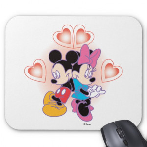 Minnie and Mickey Love Mousepad