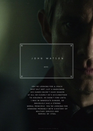 Sherlock quote about John by rosemarie