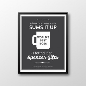 Michael Scott Quote Printable, World's Best Boss Printable, Dunder ...