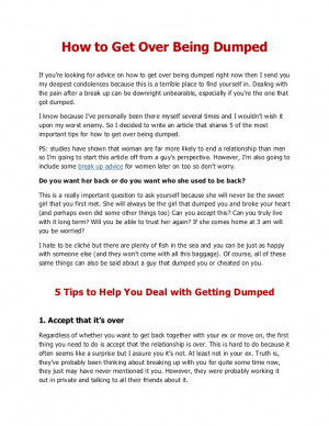 Getting Dumped Quotes