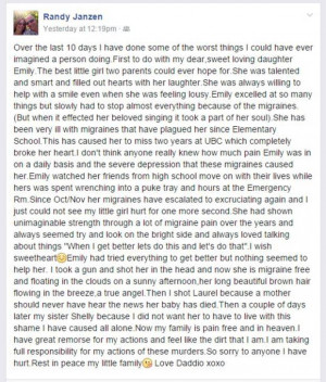 Randy Janzen’s Facebook post admitting to killing his family