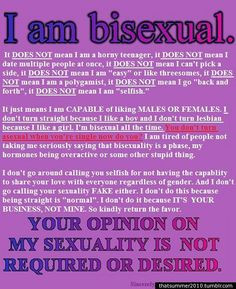 bisexuality clarification. because someone should have said this a ...