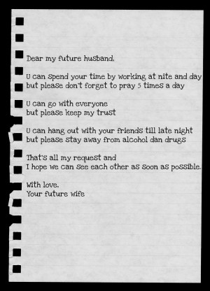 Message to my future husband