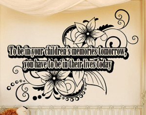 Vinyl Wall Decal Sticker Children M emories Quote OSAA1535s ...