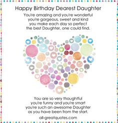 daughter quotes | Daughter Birthday Quote Free Quotes