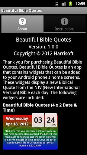 View bigger - Beautiful Bible Quotes for Android screenshot