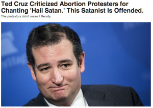 Ted Cruz quotes ‘pro-choice’ jerks accurately, is falsely accused ...