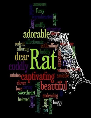 Pet Rat Word Art Poem Print by artbarkers on Etsy, $7.99