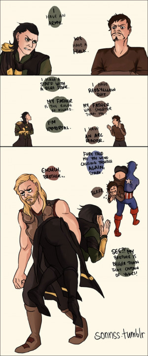The Avengers Loki vs Tony Stark