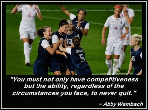 Abby Wambach Olympic Soccer Photo Quote Wall by ArleyArtEmporium, $15 ...