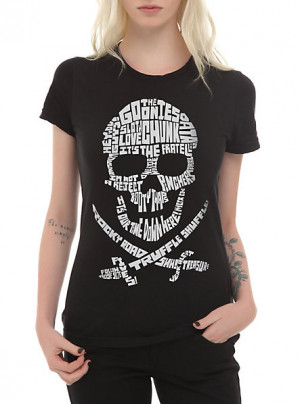 The Goonies Quote Skull Girls T-Shirt SKU : 10150418 ONLINE EXCLUSIVE