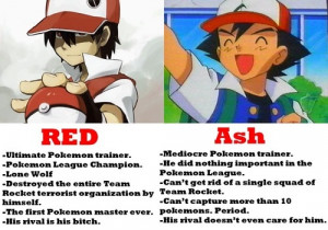 Re: Red, Maitre Pokemon ou Maitre Loser ?
