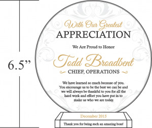 boss appreciation saying 451 1 with our greatest appreciation we ...