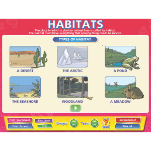 Animal Habitat Chart