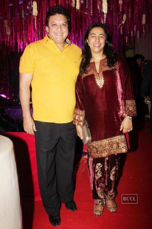 Shashi and Anu Ranjan during Kiran Bawa's Diwali bash, held in Mumbai.