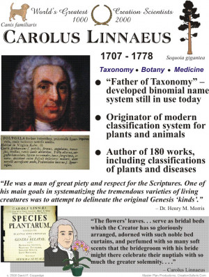 Carolus Linnaeus 1707 - 1778
