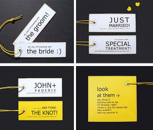 cute honeymoon luggage tags!