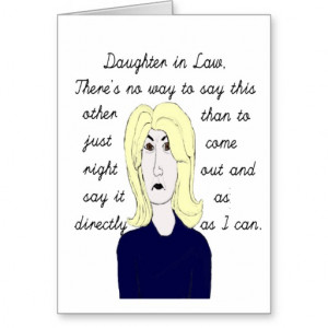 Daughter in Law Birthday Card..