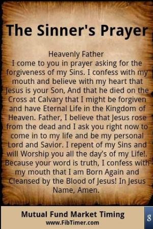 this prayer if you want to live an eternal life in Heaven. Jesus paid ...
