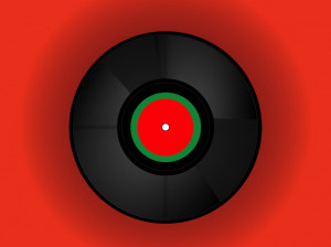 Minimalistic Music Retro Record Vinyl Simple Background Wallpaper