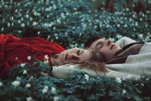 couple, cute, love, sleep