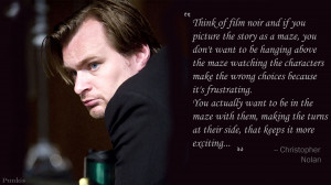 Christopher nolan quote wallpaper story as maze by thepunkis D I Qk