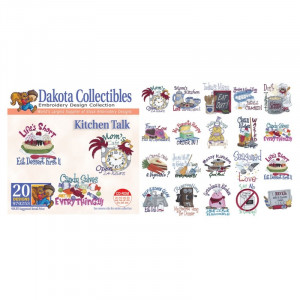 Dakota Collectibles Kitchen Talk Embroidery Designs - http://www ...