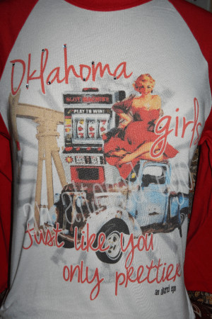 Oklahoma Girls Truck Raglan...